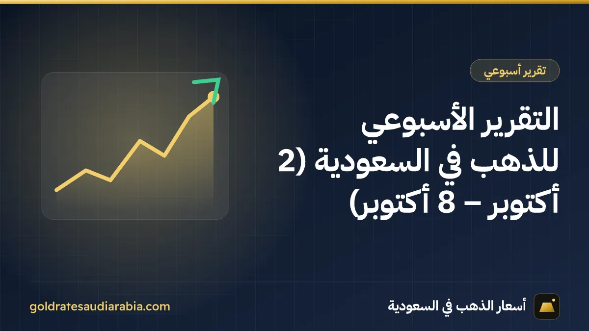التقرير الأسبوعي للذهب في السعودية (2 أكتوبر – 8 أكتوبر)