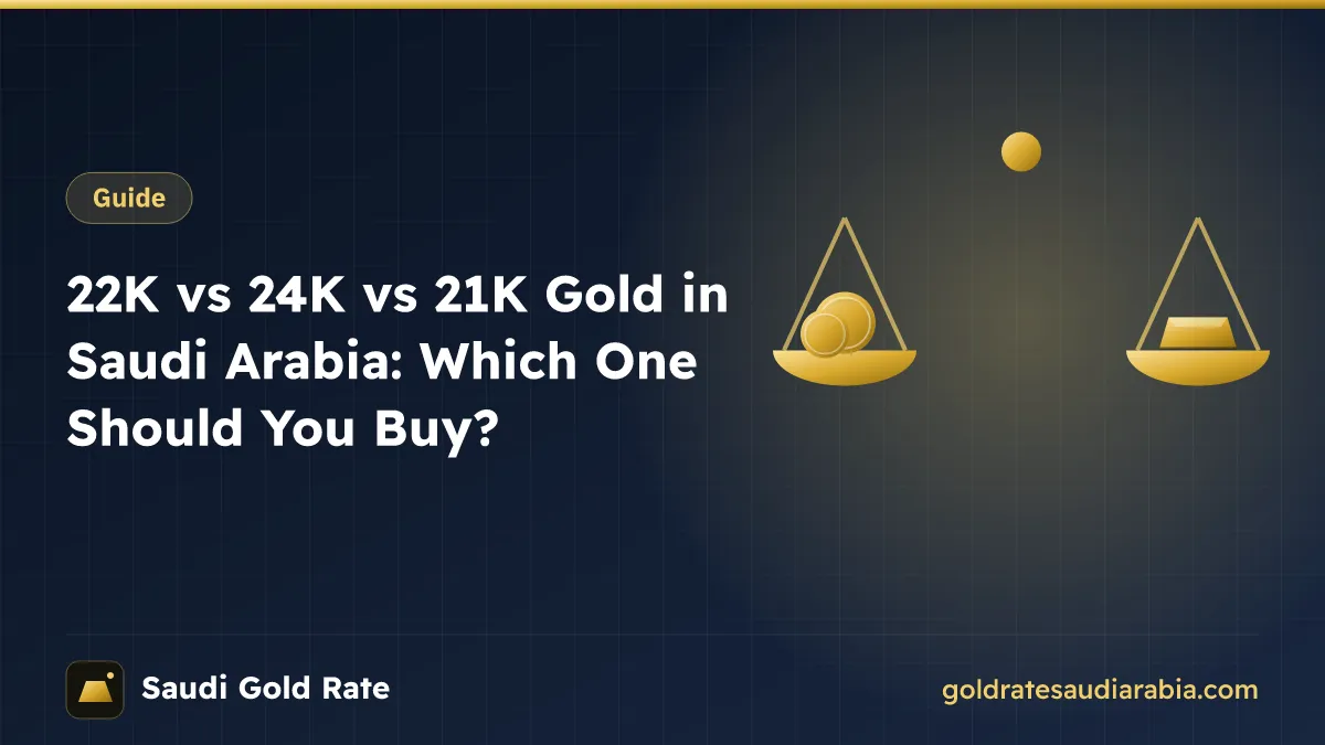 22K vs 24K vs 21K Gold in Saudi Arabia: Which One Should You Buy?