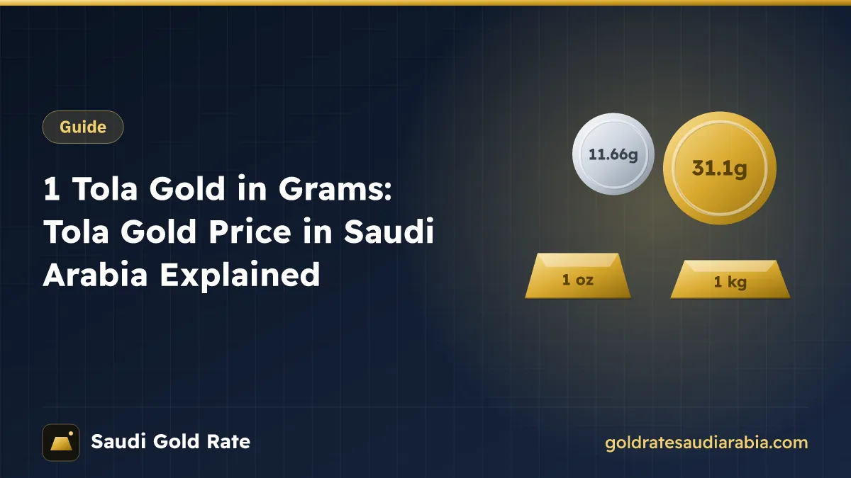 1 Tola Gold in Grams: Tola Gold Price in Saudi Arabia Explained